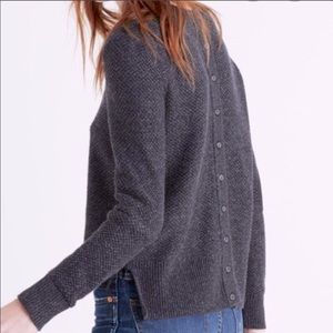 Madewell button back sweater